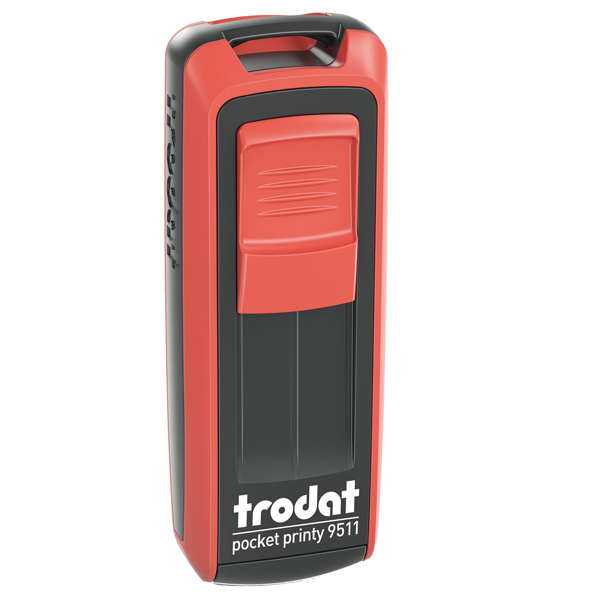 TIMBRO TASCABILE POCKET PRINTY 9511 - PERSONALIZZABILE - AUTOINCHIOSTRANTE - 38X14 MM - 4 RIGHE - TRODAT 90216