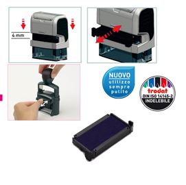 TAMPONE DI RICAMBIO 6-4911 - BLU - TRODAT - CONF. 3 PEZZI 83437
