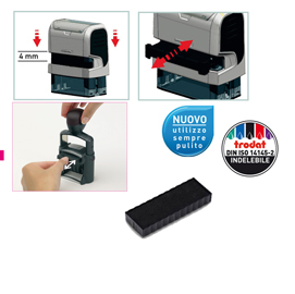 TAMPONE DI RICAMBIO 6-4912 - NERO - TRODAT - CONF. 3 PEZZI 83433