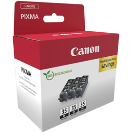 CANON - CONFEZIONE 3 CARTUCCE INK PGI-35 - NERO - 2970B017 CAN1509B028