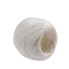 ROTOLO DI SPAGO - FIBRA NATURALE TITOLO 2-6 - COLORE BIANCO - FINITURA CANDIDO CERATO - 100 GRAMMI - DIAMETRO 1 MM - LUNGHEZZA 90 M - VIVA - CONF. 10 PEZZI 55328