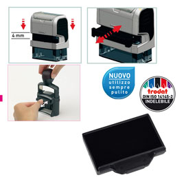 TAMPONE DI RICAMBIO 6-53 - NERO - TRODAT - CONF. 3 PEZZI 83426