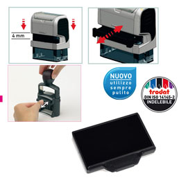 TAMPONE DI RICAMBIO 6-56 - NERO - TRODAT - CONF. 3 PEZZI 83430