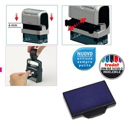 TAMPONE DI RICAMBIO 6-56 - BLU - TRODAT - CONF. 3 PEZZI 83425