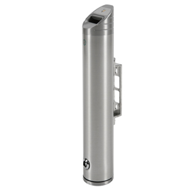 PORTACENERE MURALE - PER ESTERNO - DIAMETRO 10 CM - ALTEZZA 48 CM - INOX - STUDIO T 61269