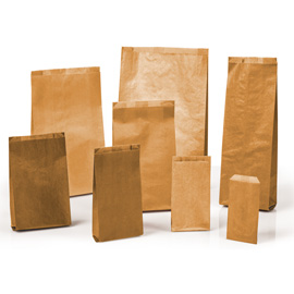 SACCHETTI CARTA PER REGALI 14X28 COLORE AVANA CF DA 100 79803