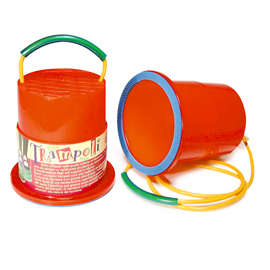 COPPIA TRAMPOLI REGOLABILI CON MANICI - IN GOMMA - H 13CM X D 13CM - CWR 82000