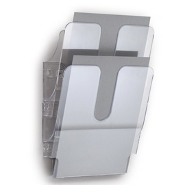 DISPLAY DA PARETE FLEXIPLUS - 2 TASCHE A4 - TRASPARENTE - DURABLE 65237