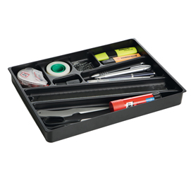 VASCHETTA PORTAOGGETTI IDEALBOX PER CASSETTI - 24X34X3,6 CM - NERO - DURABLE 80491