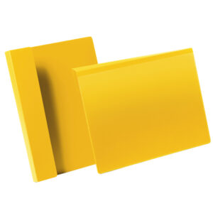 BUSTE IDENTIFICAZIONE CON ALETTA -  A4 ORIZZONTALI - GIALLO - DURABLE - CONF. 50 PEZZI 90115