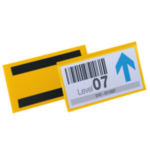 BUSTE IDENTIFICAZIONE MAGNETICA - 150 X 67 MM - GIALLO - CONF. 50 PEZZI 90107