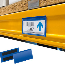 BUSTE IDENTIFICATIVE MAGNETICHE - 150X67 MM - DURABLE - CONF. 50 PEZZI 78144