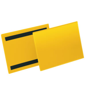 BUSTE IDENTIFICAZIONE MAGNETICA - A5 ORIZZONTALE - GIALLO - DURABLE - CONF. 50 PEZZI 90108