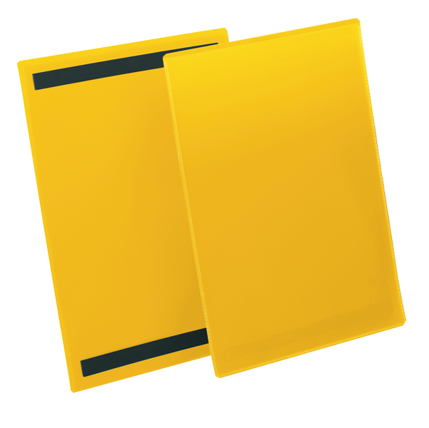 BUSTE CON BANDE MAGNETICHE - A4 VERTICALE - GIALLO - DURABLE - CONF.50 PEZZI 90109