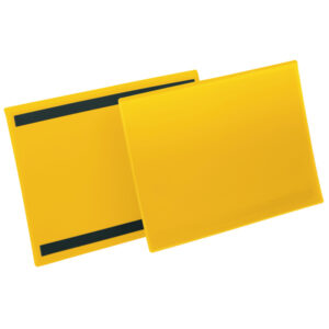 BUSTE IDENTIFICAZIONE MAGNETICHE - A4 ORIZZONTALI - GIALLO - DURABLE - CONF.50 PEZZI 90110