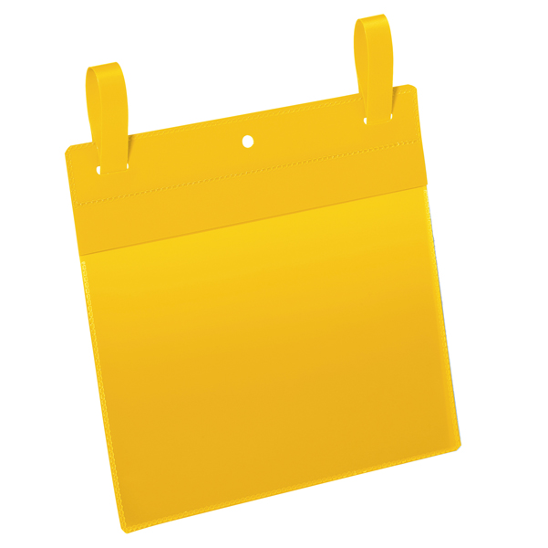 BUSTE CON FASCETTE DI AGGANCIO - A5 ORIZZONTALI - GIALLO - DURABLE - CONF. 50 PEZZI 90111