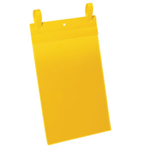BUSTE IDENTIFICAZIONE CON FASCETTE - A4 VERTICALE - GIALLO - DURABLE - CONF. 50 PEZZI 90112