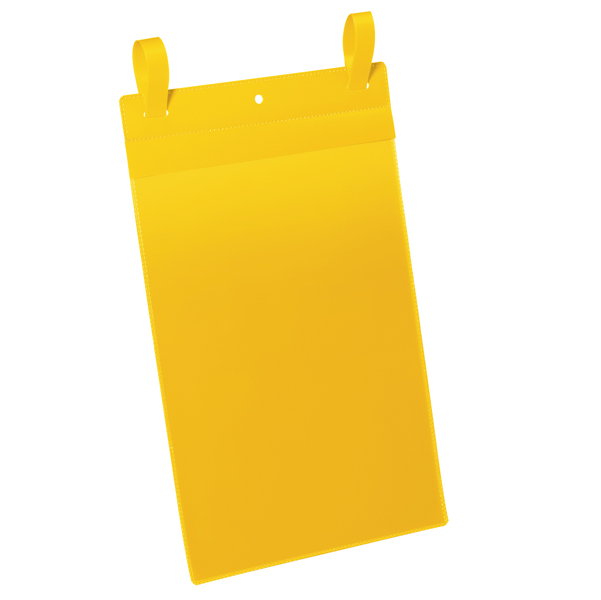 BUSTE IDENTIFICAZIONE CON FASCETTE - A4 VERTICALE - GIALLO - DURABLE - CONF. 50 PEZZI 90112