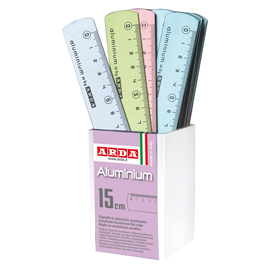 RIGHELLI FROST COLOR - 15CM - COLORI ASSORTITI - ARDA - BARATTOLO 24 PEZZI 83823