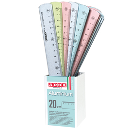 RIGHELLI FROST COLOR - 20CM - COLORI ASSORTITI - ARDA - BARATTOLO 24 PEZZI 83824