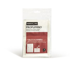 PROFUMINO TALCO  AMBRA - PERFETTO - CONF. 2 BUSTE 82784