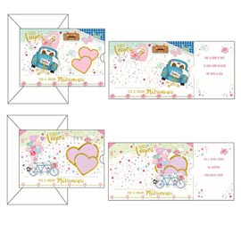 BIGLIETTO AUGURI MATRIMONIO - 4 SOGGETTI ASSORTITI - KARTOS 99604