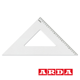 SQUADRA LINEA PROFIL - ALLUMINIO - 45GRADI - 35CM - ARDA 34893