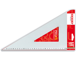 SQUADRA LINEA PROFIL - ALLUMINIO - 60GRADI - 30CM - ARDA 34892