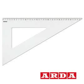 SQUADRA LINEA PROFIL - ALLUMINIO - 60GRADI - 35CM  - ARDA 34894