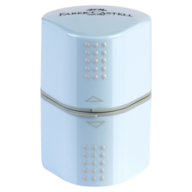 TEMPERAMATITE GRIP 2001 CON CONTENITORE - 3 FORI - SKY BLUE - CON DOPPIO SERBATOIO - FABER CASTELL 100760