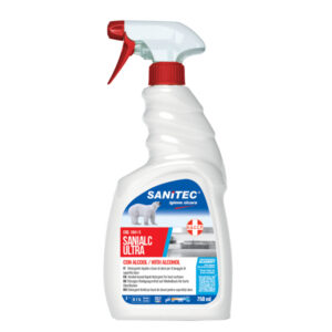 DETERGENTE ALCOLICO PER SUPERFICI E TESSUTI SANIALC ULTRA - 750 ML - SANITEC 90563