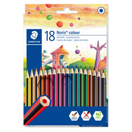 MATITE COLORATENORIS COLOUR - IN WOPEX - COLORI ASSORTITI - STAEDTLER - ASTUCCIO 18 PEZZI 93934