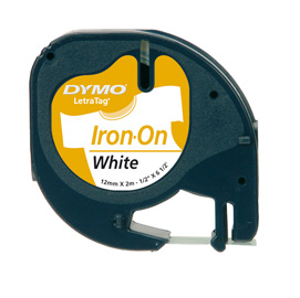 NASTRO DYMO LETRATAG IRON ON WHITE 48647