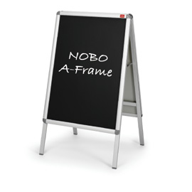 INSERTO NERO PER CAVALLETTO A FRAME - SCRIVIBILE - A1 - NOBO - CONF. 2 PEZZI 57608