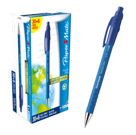 PENNA A SFERA A SCATTO FLEXGRIP ULTRA  - PUNTA 1,0MM - BLU  - PAPERMATE - CONF. 30+6 PEZZI 77128