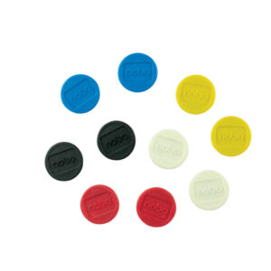 MAGNETI - D13 MM - COLORI ASSORTITI - NOBO - CONF. 10 PEZZI 91311