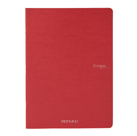 MAXIQUADERNO ECOQUA ORIGINAL PM - A4 - 90 GR - 1 RIGO - 40 FOGLI - ROSSO SCURO - FABRIANO 94778