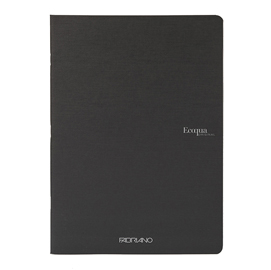 MAXIQUADERNO ECOQUA ORIGINAL PM - A4 - 90 GR - 1 RIGO - 40 FOGLI - NERO - FABRIANO 94780