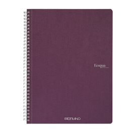 MAXIQUADERNO ECOQUA ORIGINAL - SPIRALATO - A4 - 90 GR - 5 MM - 70 FOGLI - VINO - FABRIANO 94791