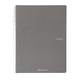 MAXIQUADERNO ECOQUA ORIGINAL - SPIRALATO - A4 - 90 GR - 1 RIGO - 70 FOGLI - ANTRACITE - FABRIANO 94792