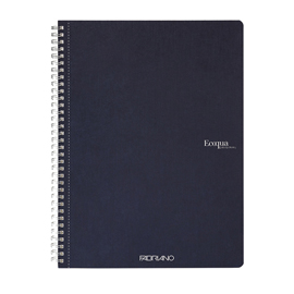 MAXIQUADERNO ECOQUA ORIGINAL - SPIRALATO - A4 - 90 GR - 1 RIGO - 70 FOGLI - BLU SCURO - FABRIANO 94795
