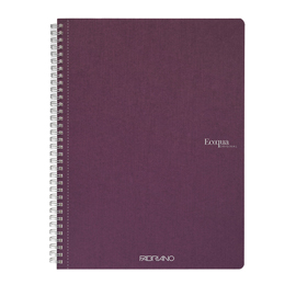 MAXIQUADERNO ECOQUA ORIGINAL - SPIRALATO - A4 - 90 GR - 1 RIGO - 70 FOGLI - VINO - FABRIANO 94799
