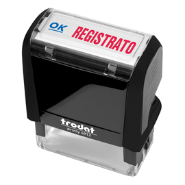 TIMBRO PRINTY 4912 OFFICE ECO - AUTOINCHIOSTRANTE - REGISTRATO - 47 X 18 MM - NERO - TRODAT 100609