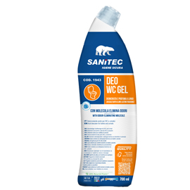 DETERGENTE DISINCROSTANTE DEO WC GEL - ELIMINAODORI - 700 ML - SANITEC 99584
