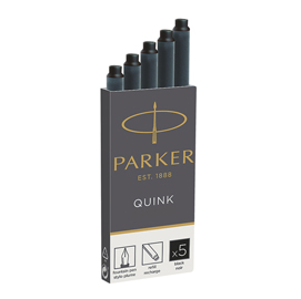 CARTUCCE QUINK PERMANENTE - NERO - PAKER - SCATOLA 5 PEZZI 85799