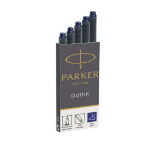 SCATOLA 5 CARTUCCE PARKER QUINK BLU 39142