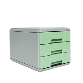 MINI CASSETTIERA KEEP COLOUR PASTEL - 17X25,4X17,7 CM - GRIGIO-VERDE - ARDA 85151