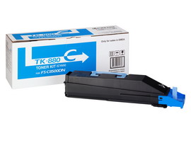 KYOCERA/MITA - TONER - CIANO - TK-880C - 1T02KACNL0 - 18.000 PAG KMTK880C