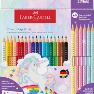 AST.CART.18MAT +6  ACQUAREL COL COLOUR GRIP FABER CASTELL 98886
