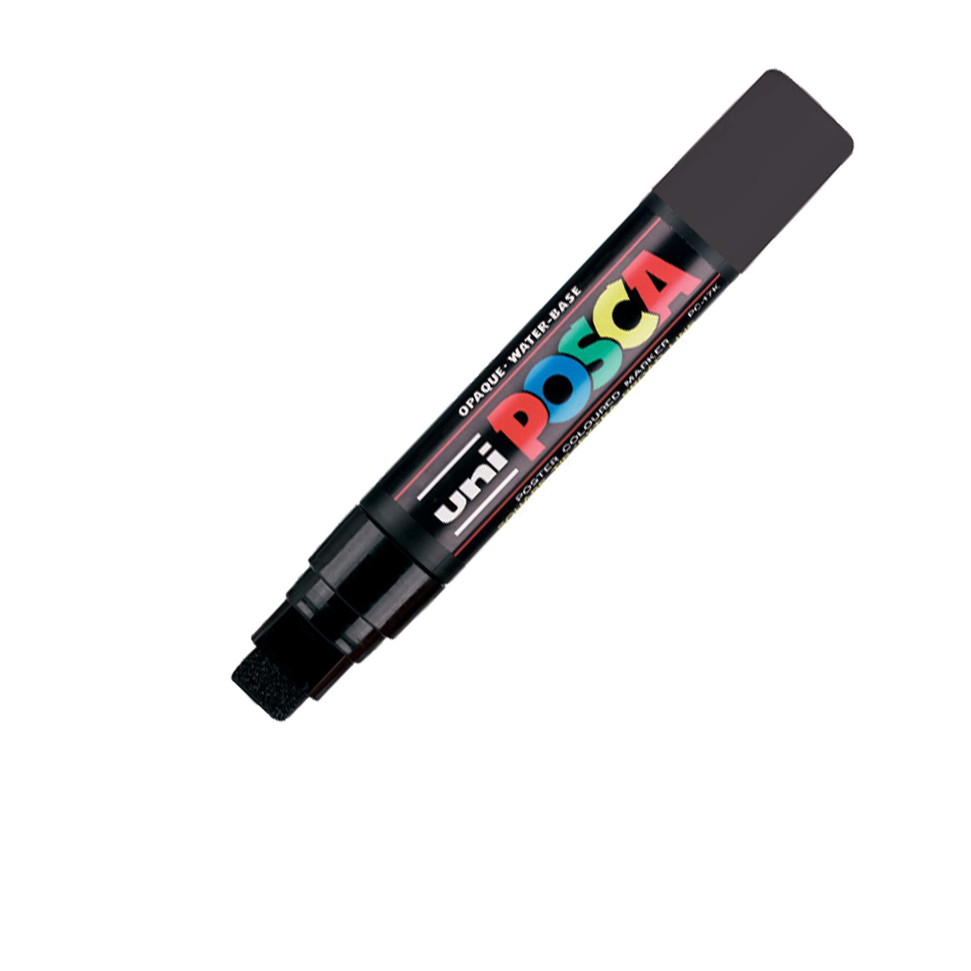 MARCATORE A BASE D'ACQUA UNI POSCA PC17K - PUNTA LARGE A SCALPELLO 15,0MM - NERO - UNI MITSUBISHI 72582